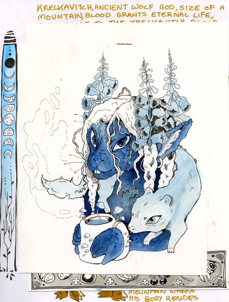 fox glove fairy — illustration by Maya Babeanu